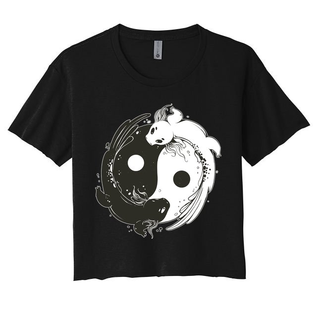Axolotl Yin Yang Crop Top