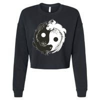 Axolotl Yin Yang Cropped Pullover Crew