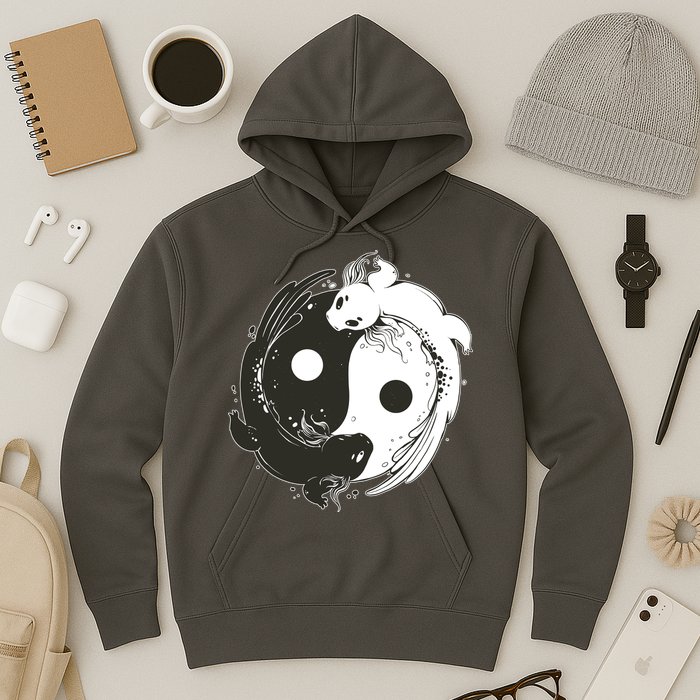 Axolotl Yin Yang Hoodie