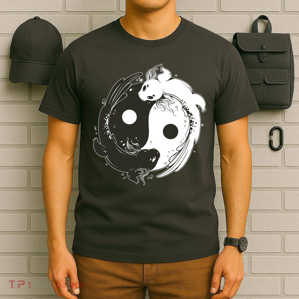 Axolotl Yin Yang T-Shirt