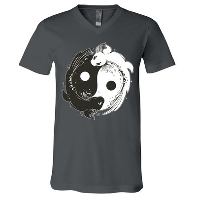 Axolotl Yin Yang V-Neck T-Shirt