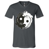 Axolotl Yin Yang V-Neck T-Shirt