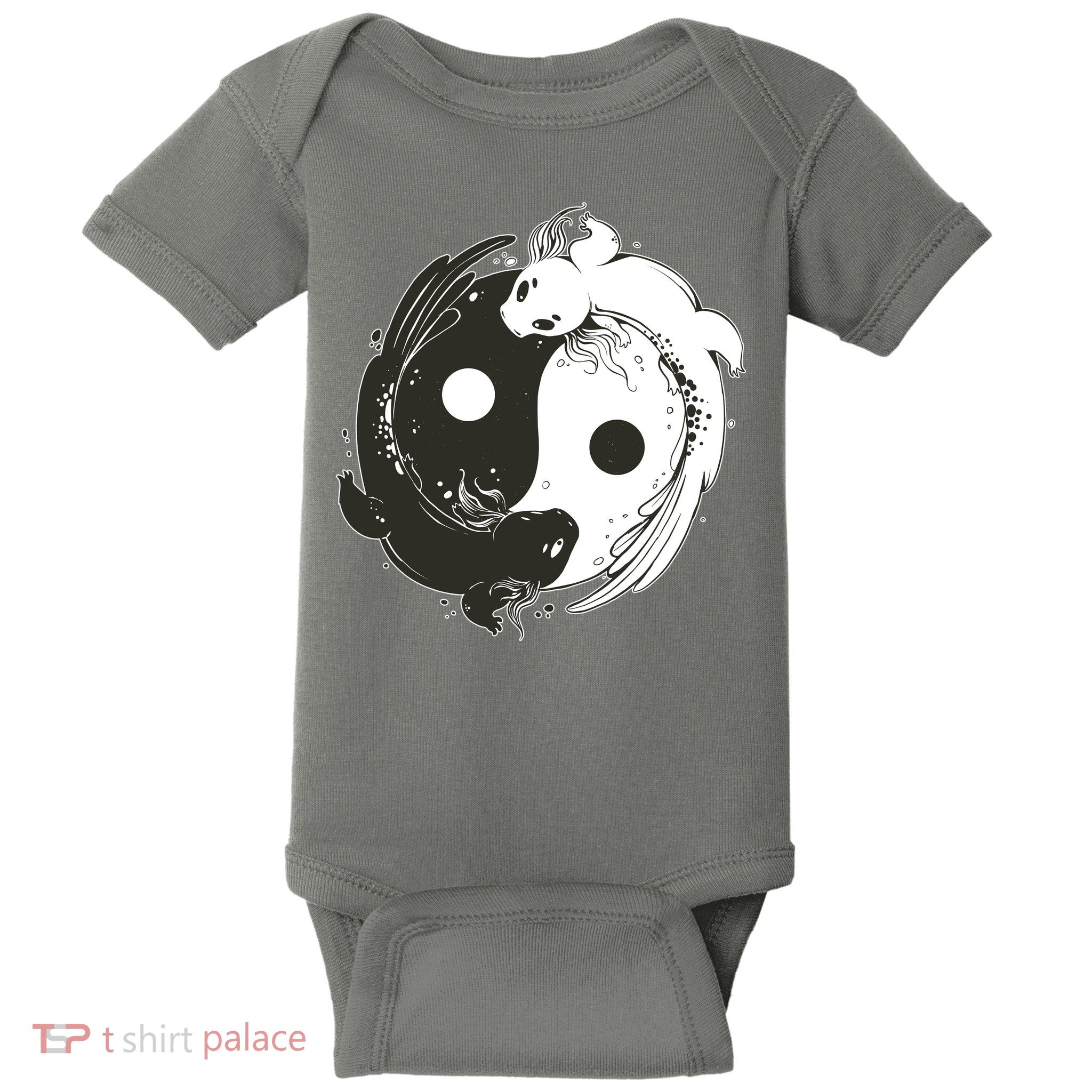 Axolotl Yin Yang Baby Bodysuit