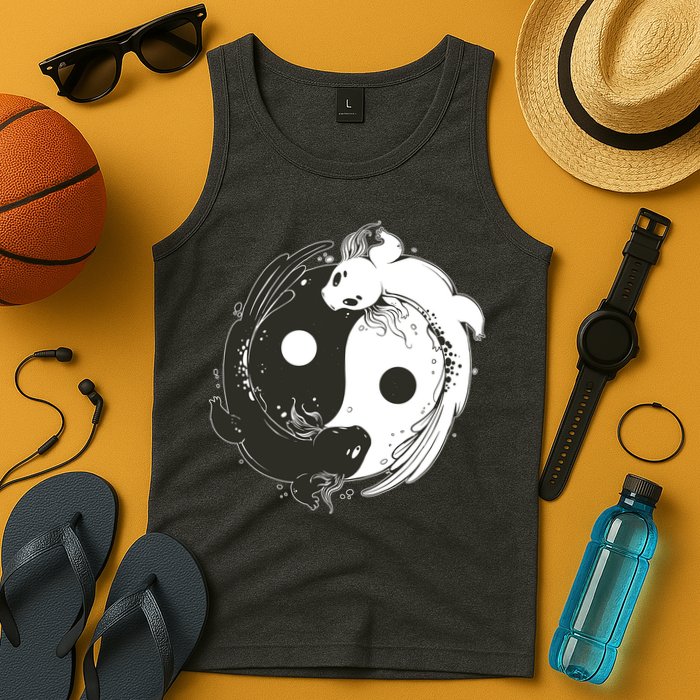 Axolotl Yin Yang Tank Top