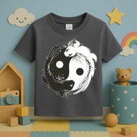 Axolotl Yin Yang Toddler T-Shirt
