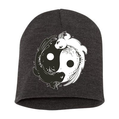 Axolotl Yin Yang Short Acrylic Beanie