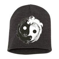 Axolotl Yin Yang Short Acrylic Beanie