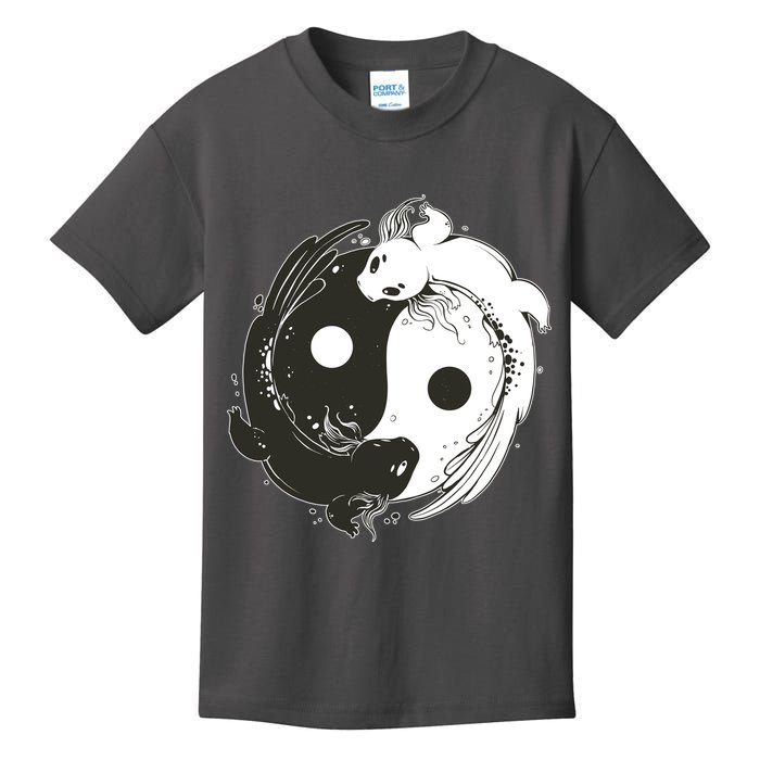 Axolotl Yin Yang Kids T-Shirt