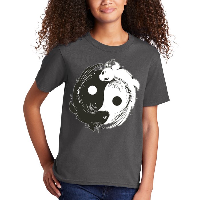 Axolotl Yin Yang Kids T-Shirt