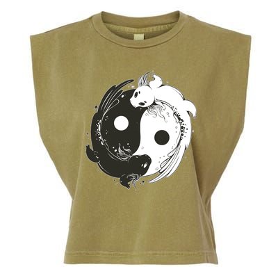 Axolotl Yin Yang Garment-Dyed Women's Muscle Tee