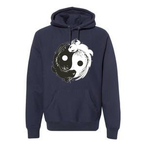 Axolotl Yin Yang Premium Hoodie