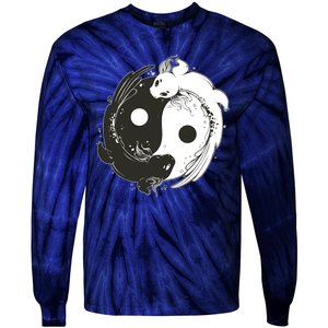 Axolotl Yin Yang Tie-Dye Long Sleeve Shirt