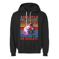 Axolotl Yin Yang Plush Pets Axolotyls Are Awesome Garment-Dyed Fleece Hoodie