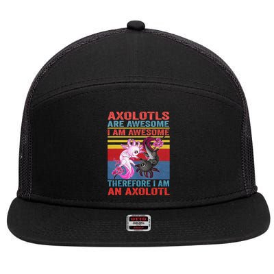 Axolotl Yin Yang Plush Pets Axolotyls Are Awesome 7 Panel Mesh Trucker Snapback Hat
