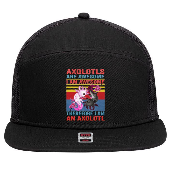 Axolotl Yin Yang Plush Pets Axolotyls Are Awesome 7 Panel Mesh Trucker Snapback Hat