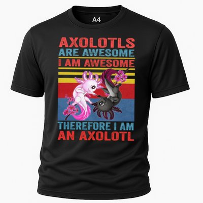 Axolotl Yin Yang Plush Pets Axolotyls Are Awesome Cooling Performance Crew T-Shirt