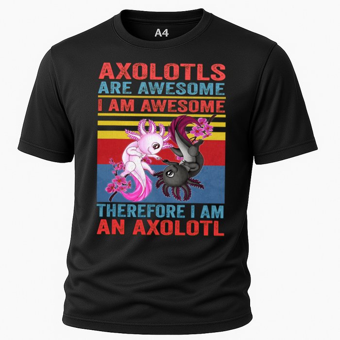 Axolotl Yin Yang Plush Pets Axolotyls Are Awesome Cooling Performance Crew T-Shirt