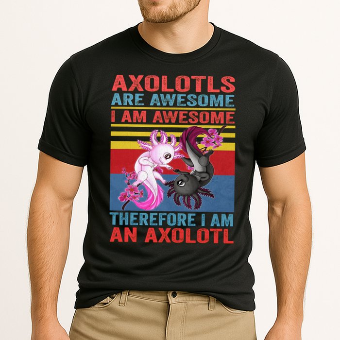 Axolotl Yin Yang Plush Pets Axolotyls Are Awesome Cooling Performance Crew T-Shirt