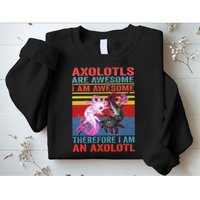 Axolotl Yin Yang Plush Pets Axolotyls Are Awesome Sweatshirt