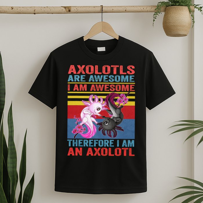 Axolotl Yin Yang Plush Pets Axolotyls Are Awesome T-Shirt