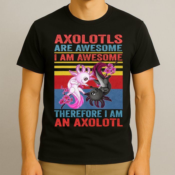 Axolotl Yin Yang Plush Pets Axolotyls Are Awesome T-Shirt