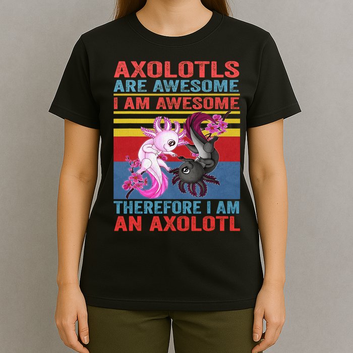 Axolotl Yin Yang Plush Pets Axolotyls Are Awesome T-Shirt