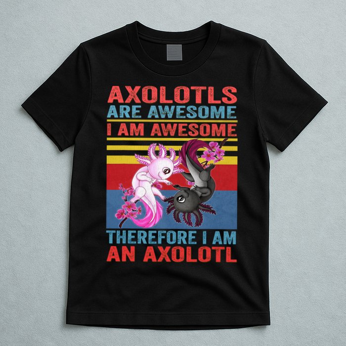 Axolotl Yin Yang Plush Pets Axolotyls Are Awesome T-Shirt