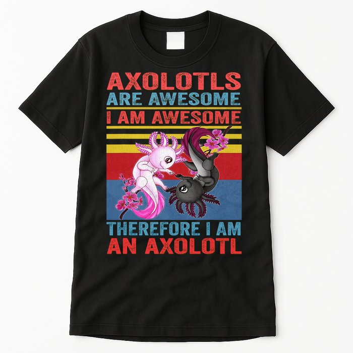 Axolotl Yin Yang Plush Pets Axolotyls Are Awesome Tall T-Shirt