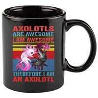 Axolotl Yin Yang Plush Pets Axolotyls Are Awesome 11oz C Handle Ceramic Mug