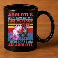 Axolotl Yin Yang Plush Pets Axolotyls Are Awesome 11oz C Handle Ceramic Mug