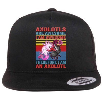 Axolotl Yin Yang Plush Pets Axolotyls Are Awesome Flat Bill Trucker Hat