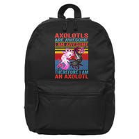 Axolotl Yin Yang Plush Pets Axolotyls Are Awesome 16 in Basic Backpack