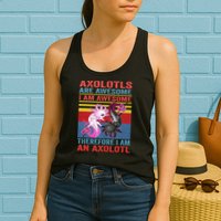 Axolotl Yin Yang Plush Pets Axolotyls Are Awesome Womens Tank Top