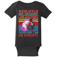 Axolotl Yin Yang Plush Pets Axolotyls Are Awesome Baby Bodysuit