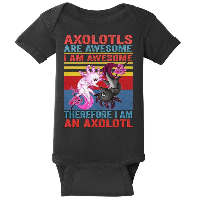 Axolotl Yin Yang Plush Pets Axolotyls Are Awesome Baby Bodysuit