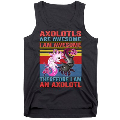 Axolotl Yin Yang Plush Pets Axolotyls Are Awesome Tank Top