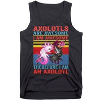 Axolotl Yin Yang Plush Pets Axolotyls Are Awesome Tank Top