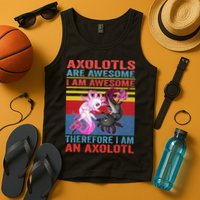 Axolotl Yin Yang Plush Pets Axolotyls Are Awesome Tank Top