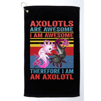 Axolotl Yin Yang Plush Pets Axolotyls Are Awesome Golf Towel