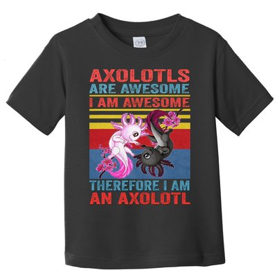 Axolotl Yin Yang Plush Pets Axolotyls Are Awesome Toddler T-Shirt