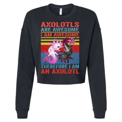 Axolotl Yin Yang Plush Pets Axolotyls Are Awesome Cropped Pullover Crew