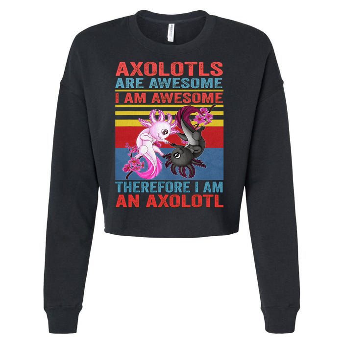 Axolotl Yin Yang Plush Pets Axolotyls Are Awesome Cropped Pullover Crew