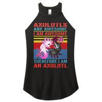 Axolotl Yin Yang Plush Pets Axolotyls Are Awesome Women's Perfect Tri Rocker Tank