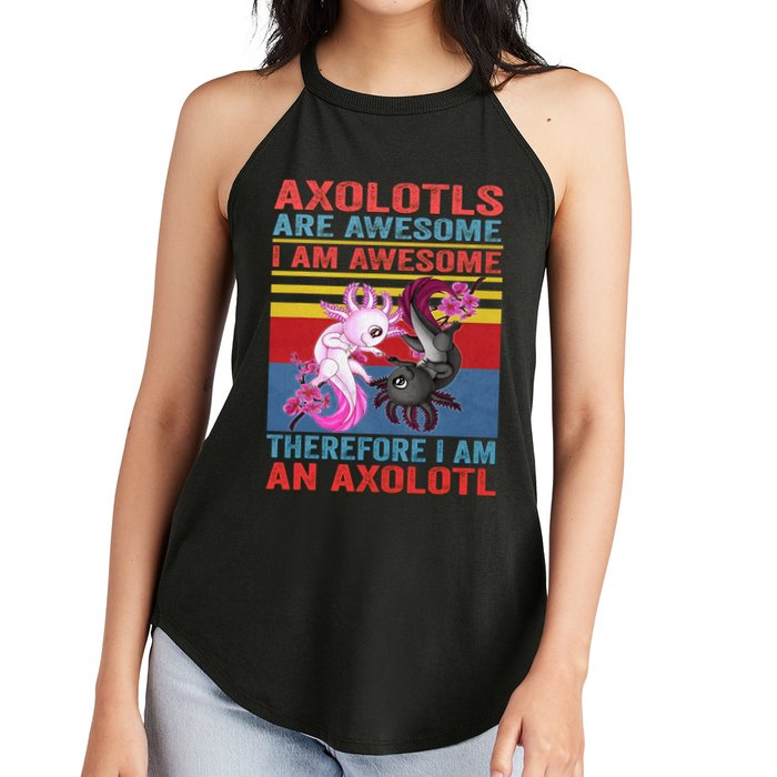 Axolotl Yin Yang Plush Pets Axolotyls Are Awesome Women's Perfect Tri Rocker Tank