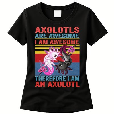 Axolotl Yin Yang Plush Pets Axolotyls Are Awesome Womens T-Shirt