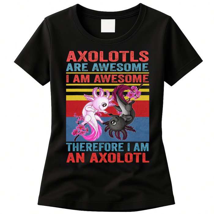 Axolotl Yin Yang Plush Pets Axolotyls Are Awesome Womens T-Shirt