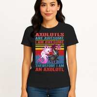 Axolotl Yin Yang Plush Pets Axolotyls Are Awesome Womens T-Shirt