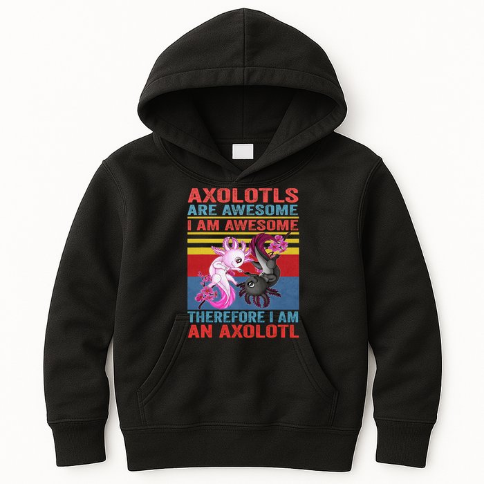 Axolotl Yin Yang Plush Pets Axolotyls Are Awesome Kids Hoodie