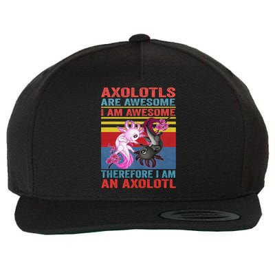 Axolotl Yin Yang Plush Pets Axolotyls Are Awesome Wool Snapback Cap