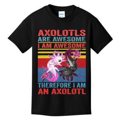 Axolotl Yin Yang Plush Pets Axolotyls Are Awesome Kids T-Shirt